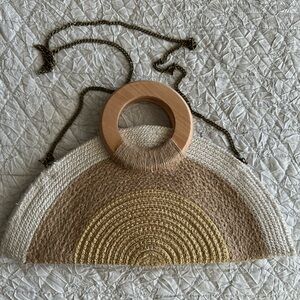 Antik Kraft woven straw clutch/crossbody